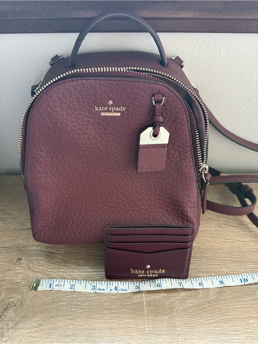 Kate Spade Bag & Cardholder | Mini Caden Carter Backpack w/ Matching Cardholder - Picture 6 of 7